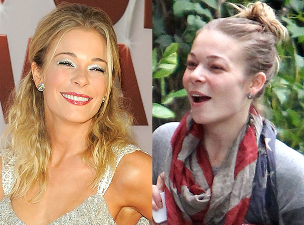 LeAnn Rimes with and without makeup