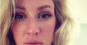 Ellie Goulding without makeup selfie